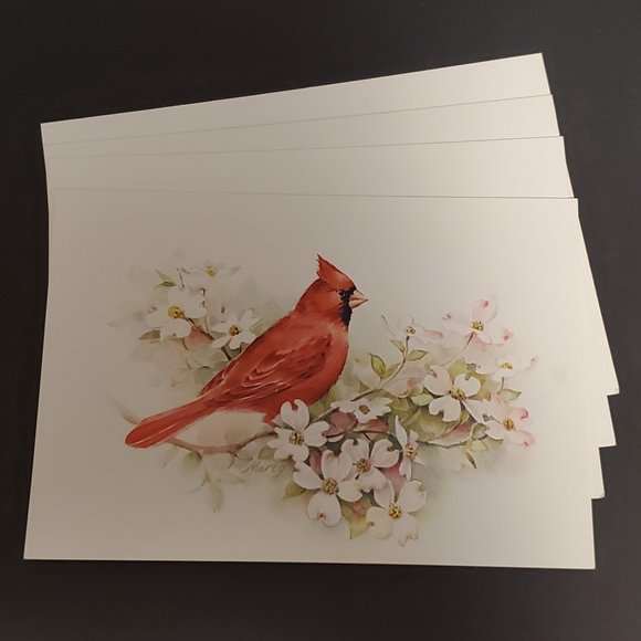 Cards 9 Red Farm Studio Cardinal and Dogwood - Picture 2 of 6
